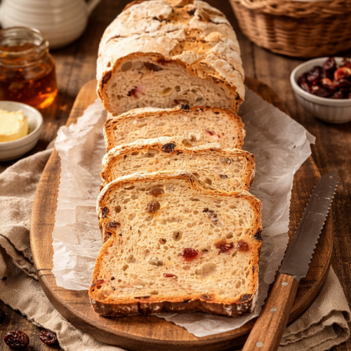 Raisin Cranberry Bread Baked without Gluten