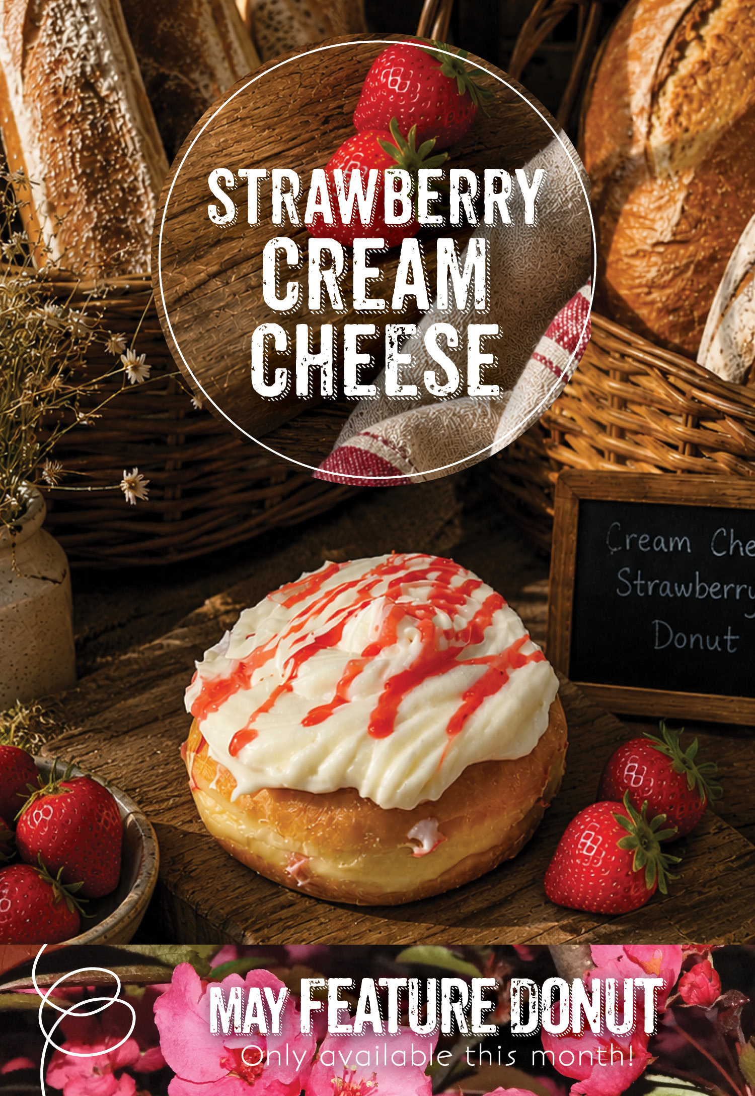 The Invermere Bakery – Strawberry Cream Cheese Donut The Invermere Bakery – Strawberry Cream Cheese Donut