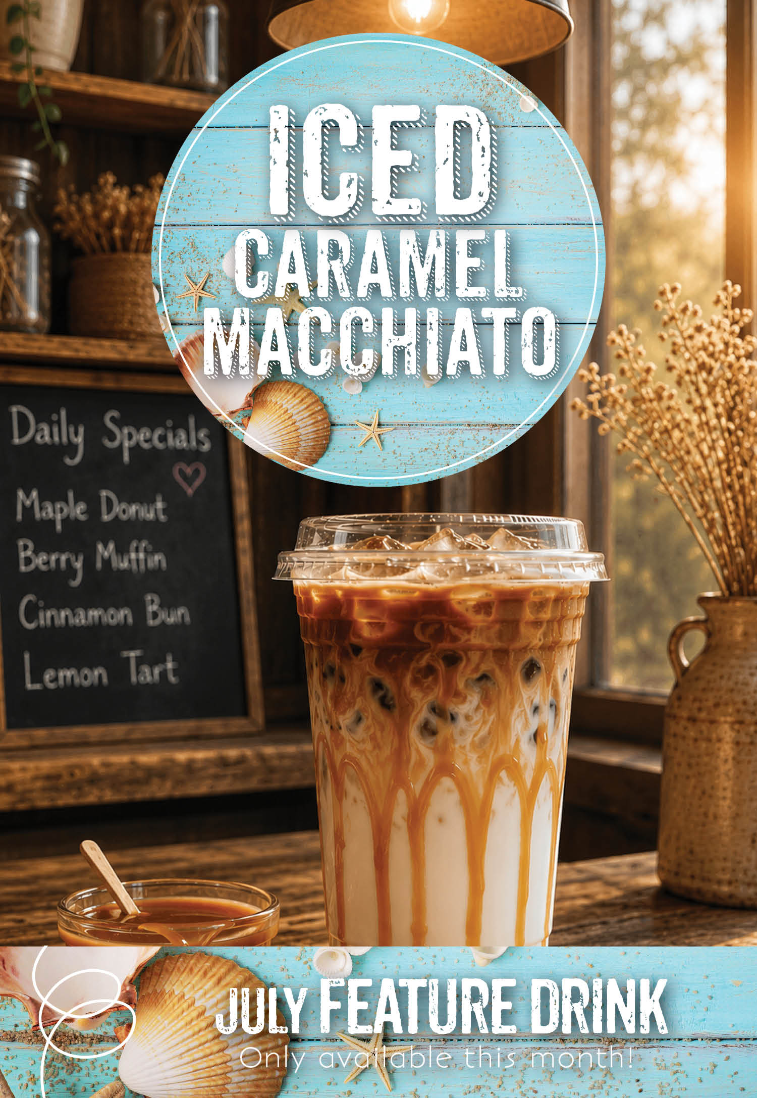 Iced caramel macchiato at the Invermere Bakery Iced caramel macchiato at the Invermere Bakery